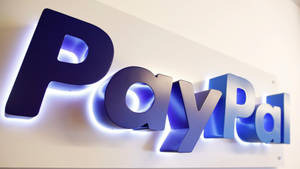 Paypal Blue Light Sign Wallpaper