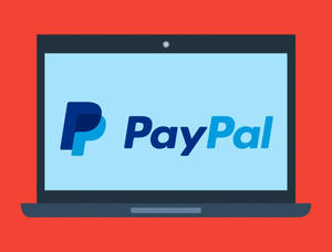 Paypal On Laptop Screen Artwork Wallpaper