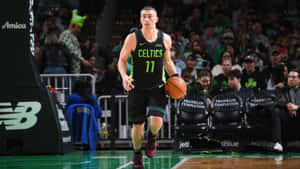 Payton Pritchard Celtics Action Wallpaper