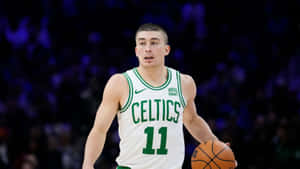 Payton Pritchard Celtics Action Wallpaper