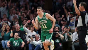 Payton Pritchard Celtics Celebration Wallpaper