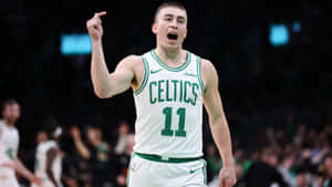Payton Pritchard Celtics Celebration Wallpaper