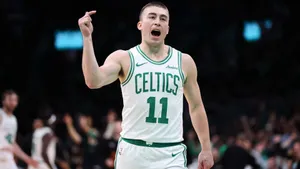 Payton Pritchard Celtics Celebration Wallpaper