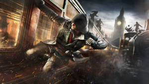 Pc Gaming Gliding Assassin Wallpaper