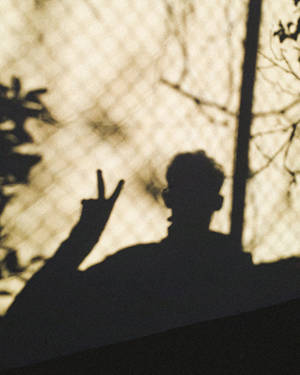 Peace Symbol Shadow Wallpaper