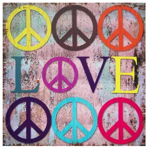 Peace Symbols With Love Wallpaper