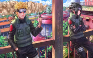 Peaceful Moments In Hidden Leaf Village Wallpaper