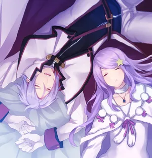 Peaceful Slumber Anime Characters Wallpaper