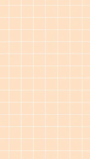 Peach Background White Grid Lines Wallpaper