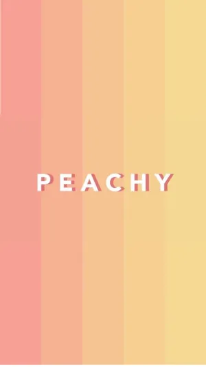 Peachy Text On Pastel Peach Shades Wallpaper