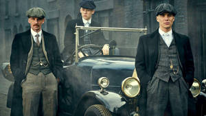 Peaky Blinders Men And Vintage Car Wallpaper