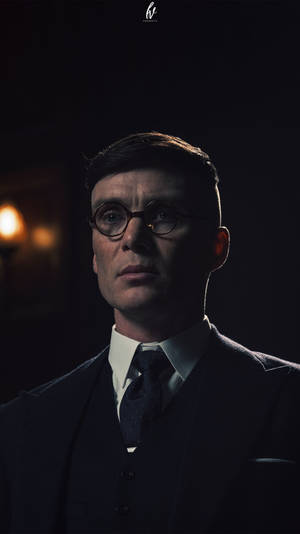 Peaky Blinders Thomas Shelby In Black Wallpaper