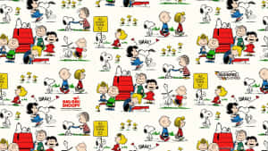 Peanuts Comic Strip Collage Wallpaper