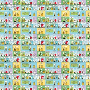 Peanuts Spanish Comic Strip Pattern Wallpaper