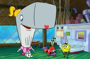 Pearl Krabs, The Teenage Whale Cheering At The Krusty Krab Wallpaper