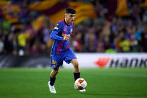 Pedriin Action F C Barcelona Wallpaper