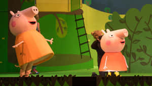 Pedro Pony Smiling Amidst A Colorful Background Wallpaper