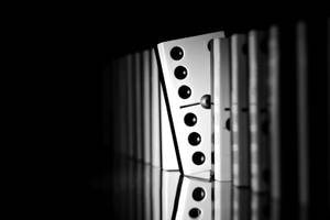 Peeking Domino Tile Wallpaper