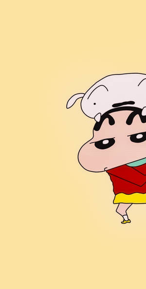 Peeking Shiro And Shinchan Aesthetic Wallpaper