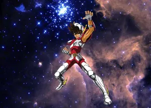 Pegasus Seiya In Battle Mode Wallpaper
