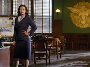 Peggy Carter, A Picture Of Power And Courage Wallpaper