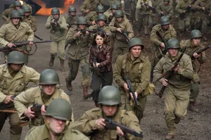 Peggy Carter In Action Wallpaper