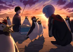 Pen Pen, The Playful Swimming Penguin Wallpaper