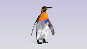 Penguin Polygonal Art Wallpaper