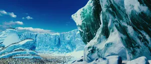 Penguins On Ice From Happy Feet Two Wallpaper