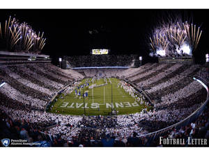 Pennsylvania State University Football Game Fireworks Wallpaper