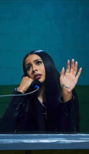 Pensive Womanon Phone Wallpaper