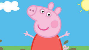 Peppa Pig Jumping For Joy! Wallpaper