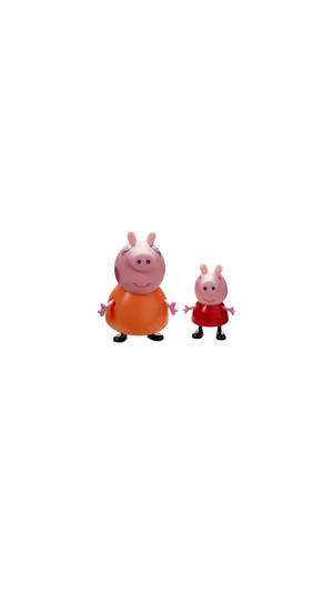 Peppa Pig Phone Two Figures Wallpaper