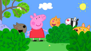 Peppa Pigand Friends Outdoor Adventure Wallpaper