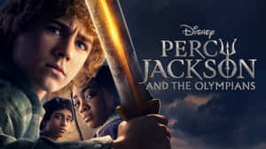 Percy Jacksonandthe Olympians Disney Series Promo Wallpaper