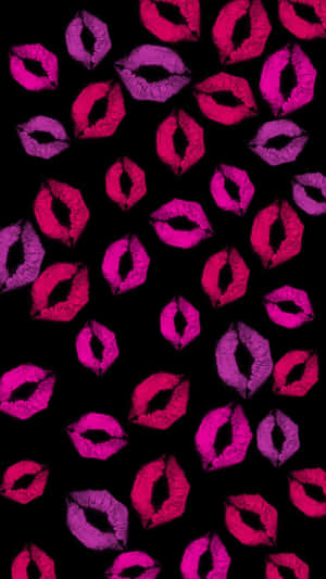 Perfect Pink Lips Portrait Wallpaper