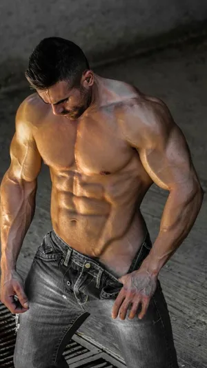 Perfectly Sculpted Muscular Body Wallpaper