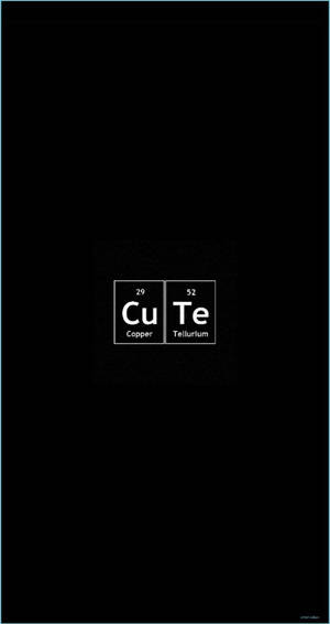 Periodic Table Cute Dark Girly Wallpaper