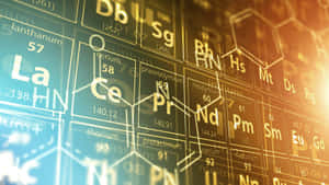 Periodic Table Elements Glow Wallpaper