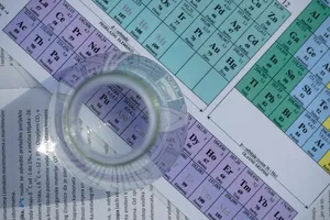Periodic Table Through Glass Wallpaper