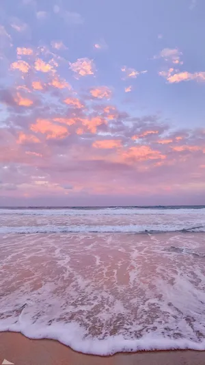 Periwinkle Aesthetic Beach Wallpaper