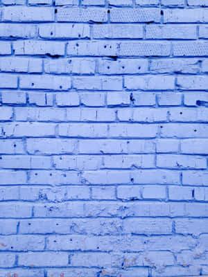 Periwinkle Blue Brick Wall Texture Wallpaper