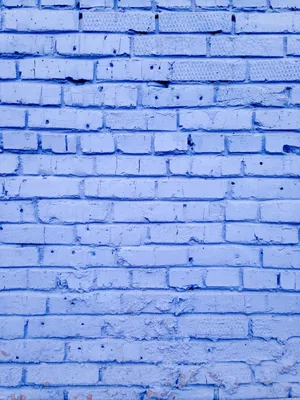 Periwinkle Blue Brick Wall Texture Wallpaper