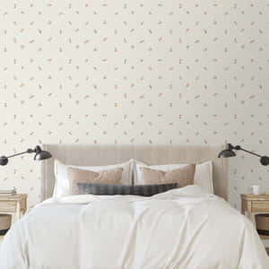 Periwinkle Floral Bedroom Aesthetic Wallpaper