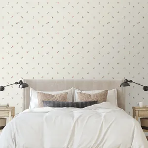 Periwinkle Floral Bedroom Aesthetic Wallpaper