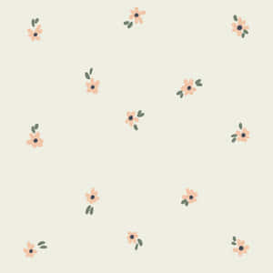 Periwinkle Floral Pattern Background Wallpaper
