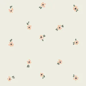 Periwinkle Floral Pattern Background Wallpaper