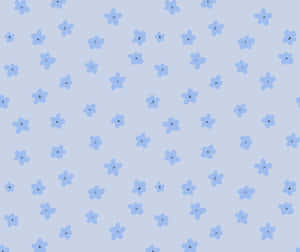 Periwinkle Floral Pattern Background Wallpaper