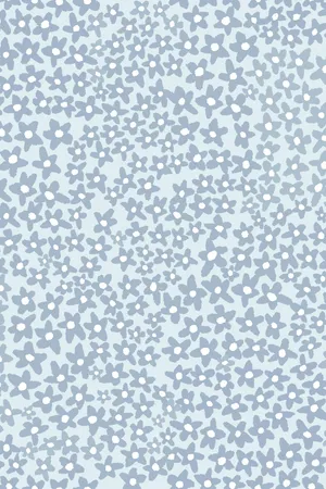 Periwinkle Floral Pattern Background Wallpaper