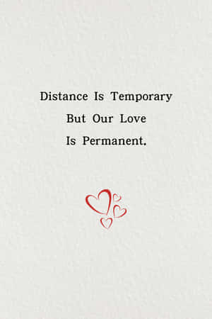 Permanent Love Quote Phone Wallpaper